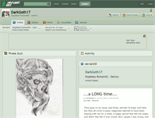 Tablet Screenshot of darkgoth17.deviantart.com