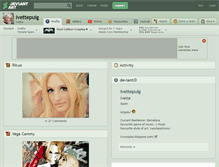 Tablet Screenshot of ivettepuig.deviantart.com