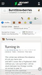 Mobile Screenshot of burntstrawberries.deviantart.com