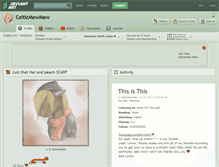 Tablet Screenshot of celticmewmew.deviantart.com