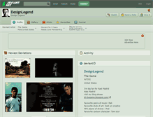 Tablet Screenshot of designlegend.deviantart.com