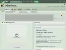 Tablet Screenshot of iris-rose-forever.deviantart.com