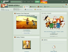 Tablet Screenshot of hetalia-artists.deviantart.com