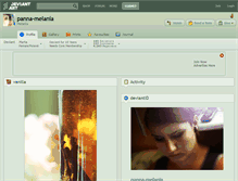 Tablet Screenshot of panna-melania.deviantart.com
