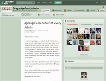 Tablet Screenshot of dragonagefansunited.deviantart.com