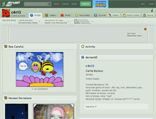 Tablet Screenshot of c4rri3.deviantart.com