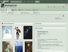 Tablet Screenshot of blackdragonlady.deviantart.com