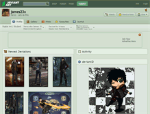 Tablet Screenshot of james23x.deviantart.com