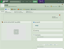 Tablet Screenshot of minji.deviantart.com