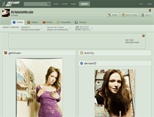Tablet Screenshot of kristelenicole.deviantart.com