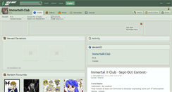 Desktop Screenshot of immortalii-club.deviantart.com