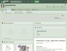 Tablet Screenshot of immortalii-club.deviantart.com