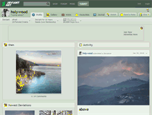 Tablet Screenshot of holy-wood.deviantart.com