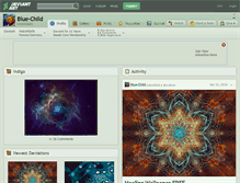 Tablet Screenshot of blue-child.deviantart.com