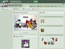 Tablet Screenshot of futurama-fan-club.deviantart.com