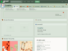 Tablet Screenshot of cryophos.deviantart.com