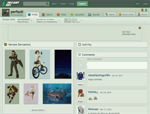 Tablet Screenshot of perfecti.deviantart.com
