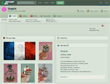 Tablet Screenshot of isnatch.deviantart.com