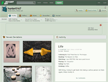 Tablet Screenshot of hunter0167.deviantart.com
