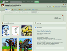 Tablet Screenshot of jodeethetwotailedfox.deviantart.com
