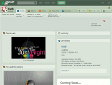 Tablet Screenshot of klaib.deviantart.com