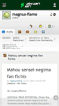 Mobile Screenshot of magnus-flame.deviantart.com