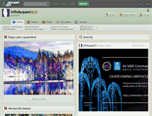 Tablet Screenshot of infin8yquest.deviantart.com