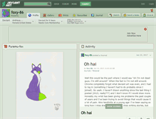 Tablet Screenshot of foxy-86.deviantart.com