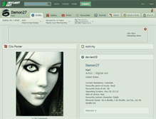 Tablet Screenshot of damon27.deviantart.com