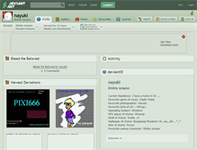 Tablet Screenshot of nayuki.deviantart.com