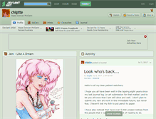 Tablet Screenshot of chiptte.deviantart.com