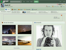 Tablet Screenshot of maxk-w.deviantart.com