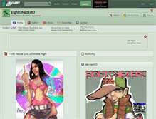Tablet Screenshot of eightonezero.deviantart.com