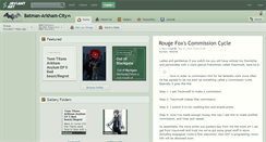 Desktop Screenshot of batman-arkham-city.deviantart.com