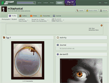 Tablet Screenshot of m3taphysical.deviantart.com