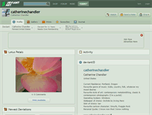 Tablet Screenshot of catherinechandler.deviantart.com