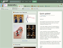 Tablet Screenshot of nerdycrafts.deviantart.com