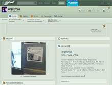 Tablet Screenshot of angelyrica.deviantart.com
