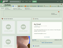 Tablet Screenshot of nicofraka.deviantart.com