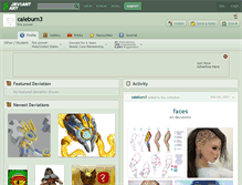 Tablet Screenshot of caleburn3.deviantart.com