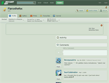 Tablet Screenshot of flaroxthefox.deviantart.com