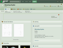 Tablet Screenshot of ninomiya-kyoko.deviantart.com
