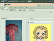 Tablet Screenshot of chatonrose.deviantart.com