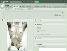 Tablet Screenshot of korai.deviantart.com