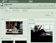 Tablet Screenshot of melissa-louise.deviantart.com