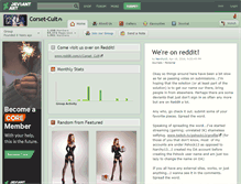 Tablet Screenshot of corset-cult.deviantart.com