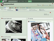 Tablet Screenshot of amaterasumikami.deviantart.com
