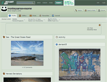 Tablet Screenshot of monkeysareawesome.deviantart.com