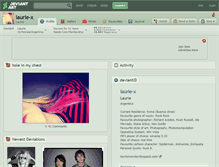 Tablet Screenshot of laurie-x.deviantart.com