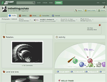 Tablet Screenshot of imthethingyouhate.deviantart.com